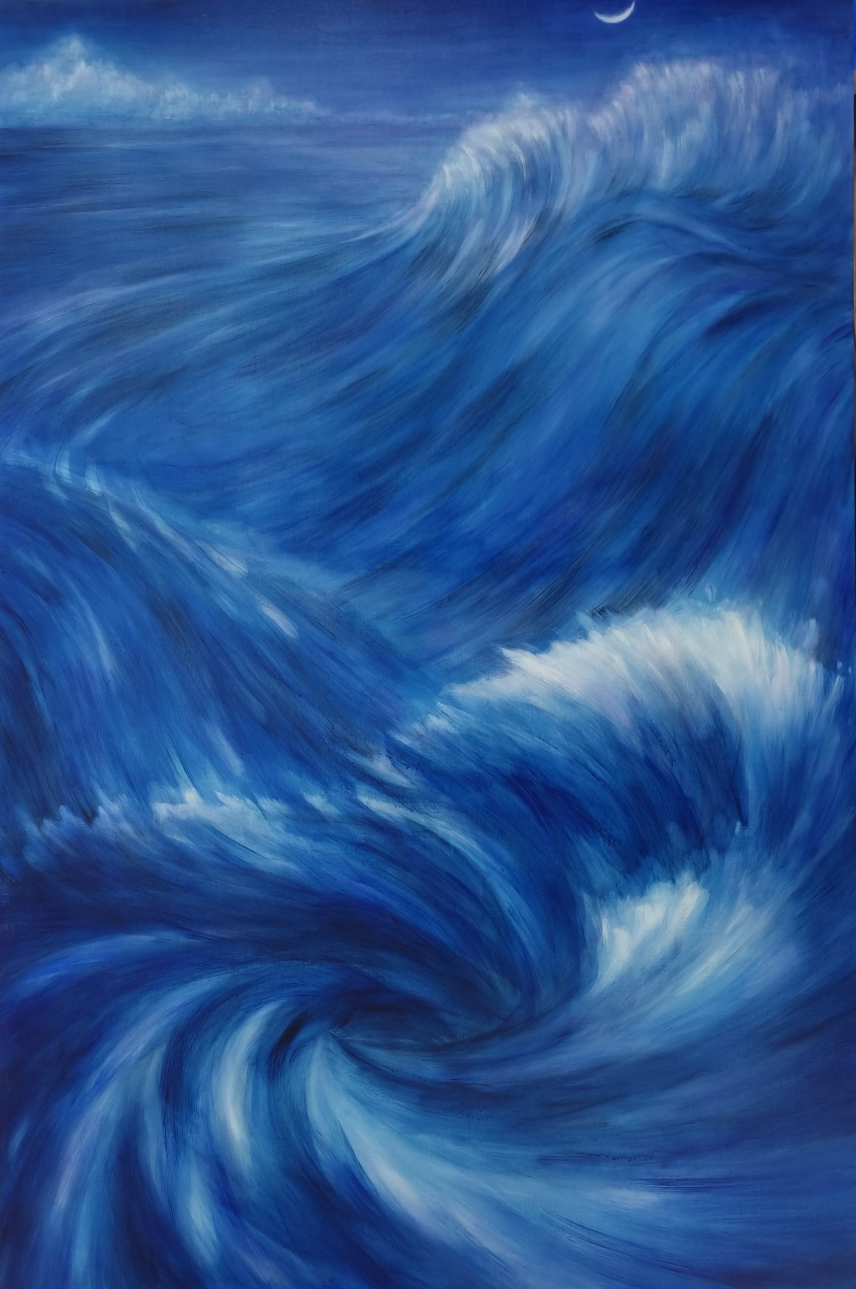 24-한홍수('결'의 근원The Origin of “Gyeol”)195x130cm,oil on canvas, 2026