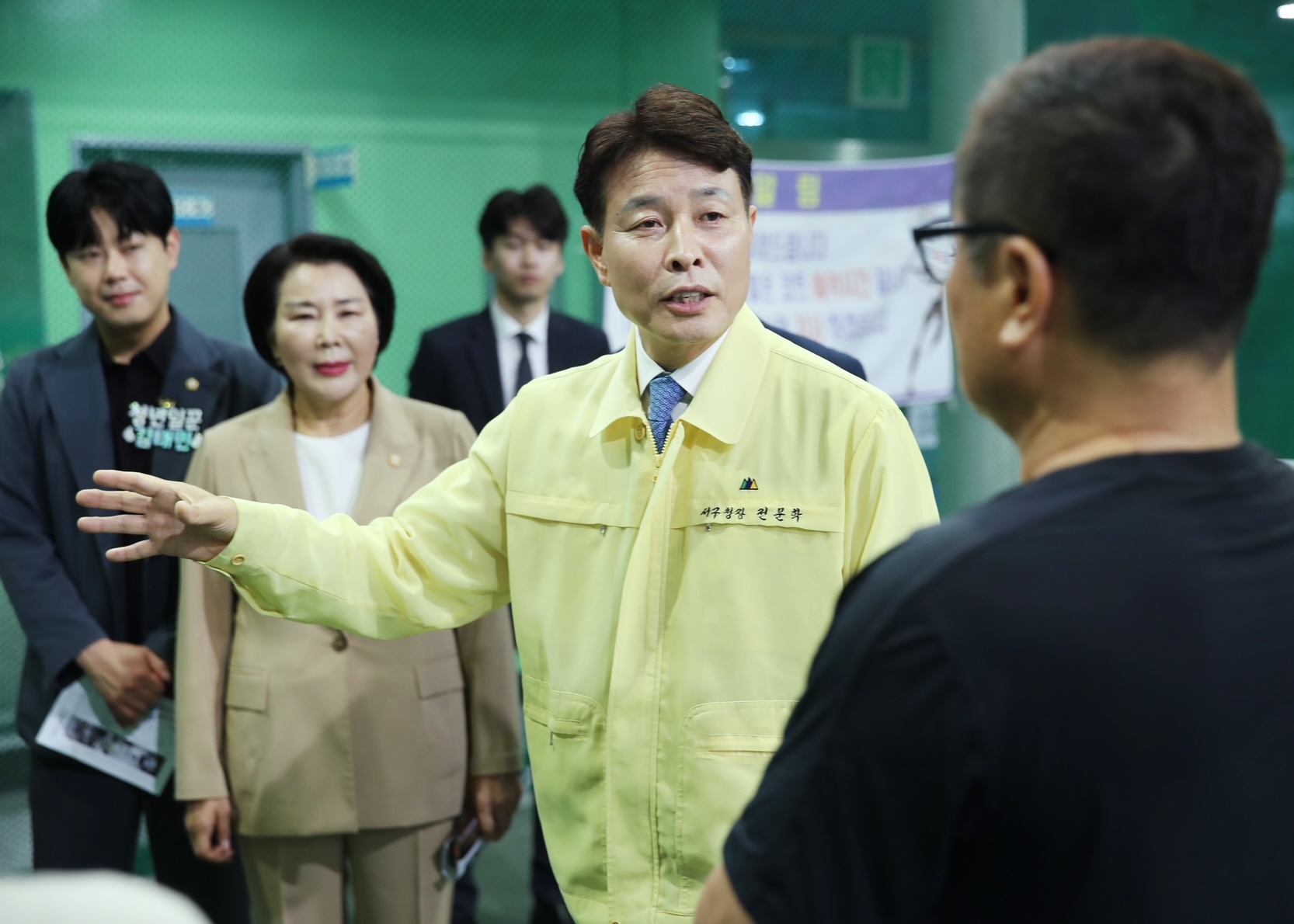 전문학 서구청장, 오량실내테니스장 시설 개선 현장 점검