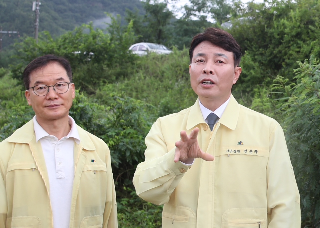 “구민 안전이 최우선”… 전문학 서구청장, 밤새 비상근무 후 새벽 현장행