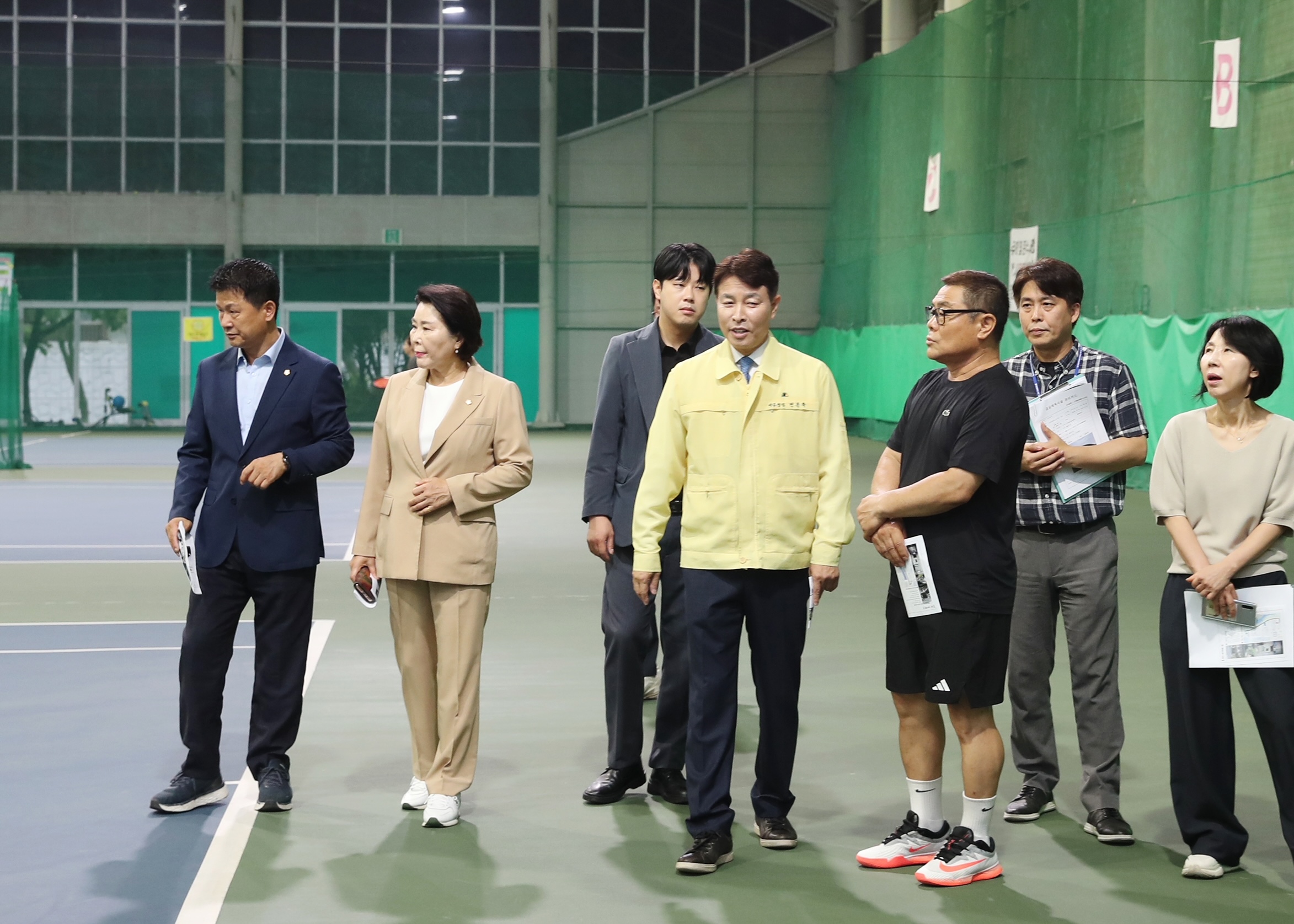 전문학 서구청장, 오량실내테니스장 시설 개선 현장 점검