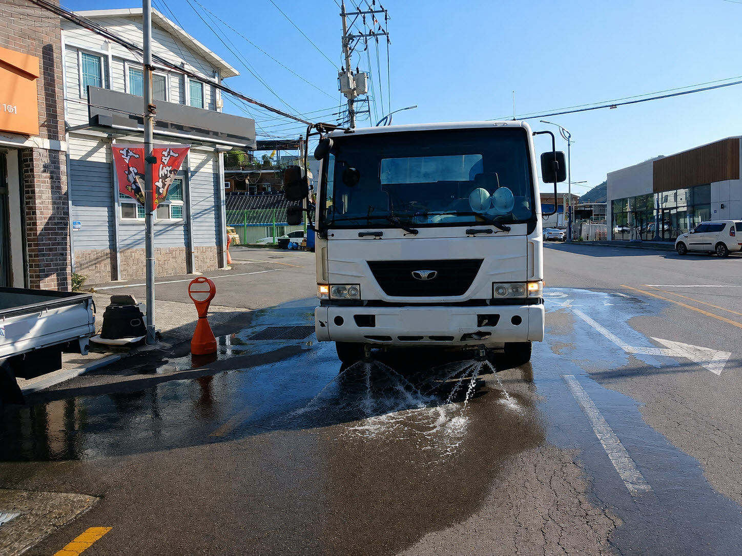 고흥군, 폭염 대응 살수차 가동... 온열질환 예방에 만전