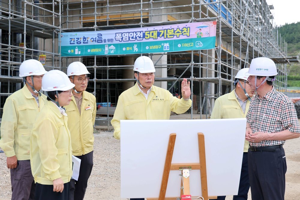 무안군, 건설현장 찾아 폭염 대응·온열질환 예방 총력