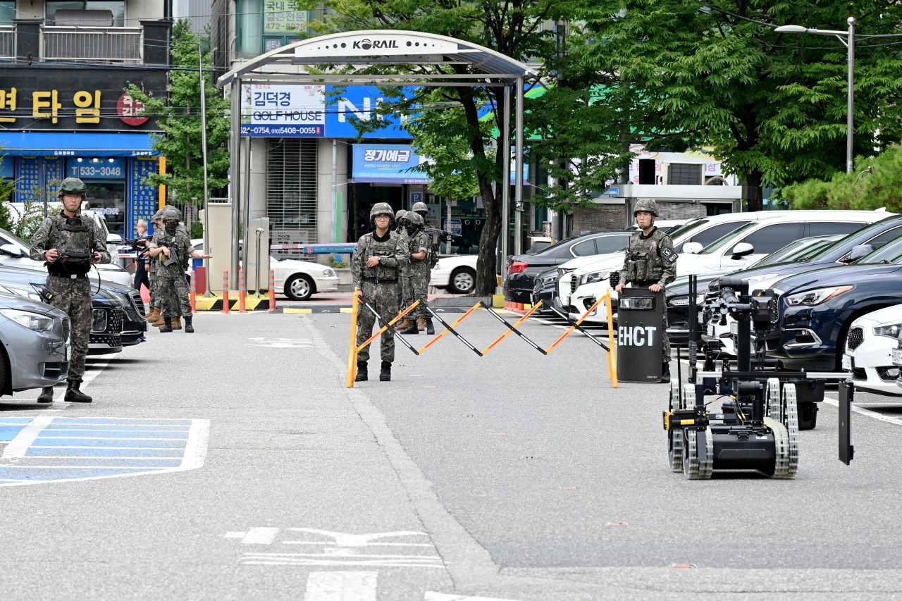 대전 중구, 서대전역 대테러 및 화재 대응 훈련 실시