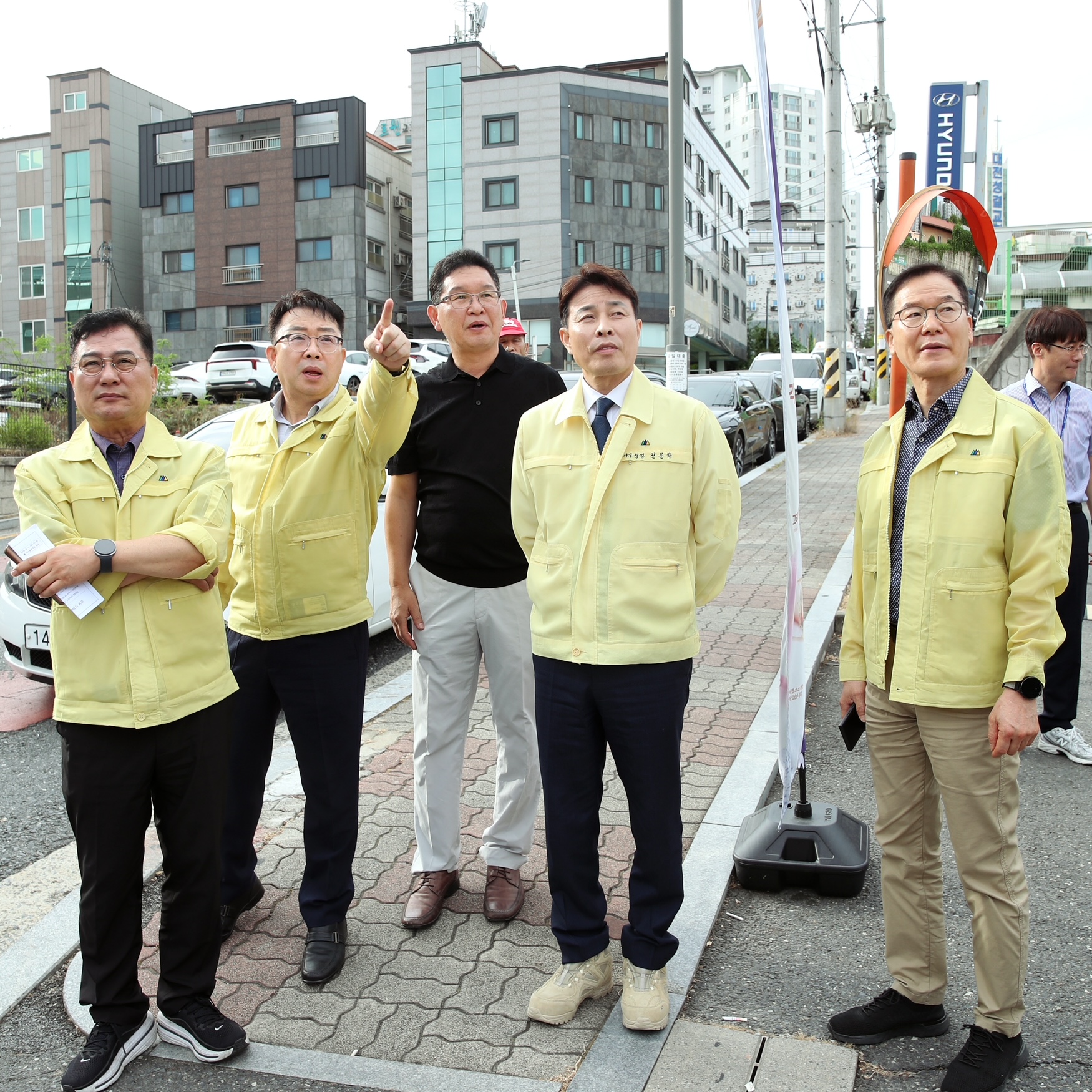 전문학 서구청장, 가수원동 공영주차장 조성지 점검