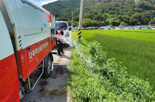 화순군, 산불진화차 활용 가뭄 피해 농가 긴급 지원 2