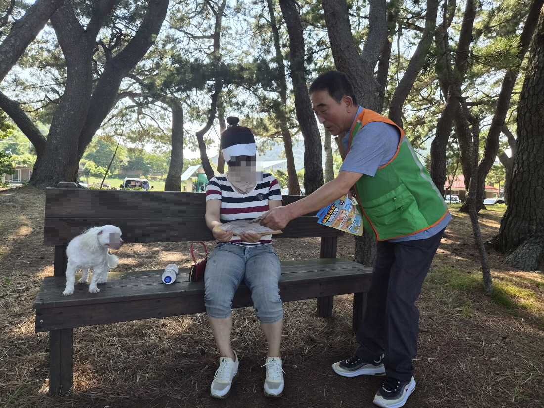 고흥군, 봉래면 자율방재단과 함께 폭염 예방활동 추진