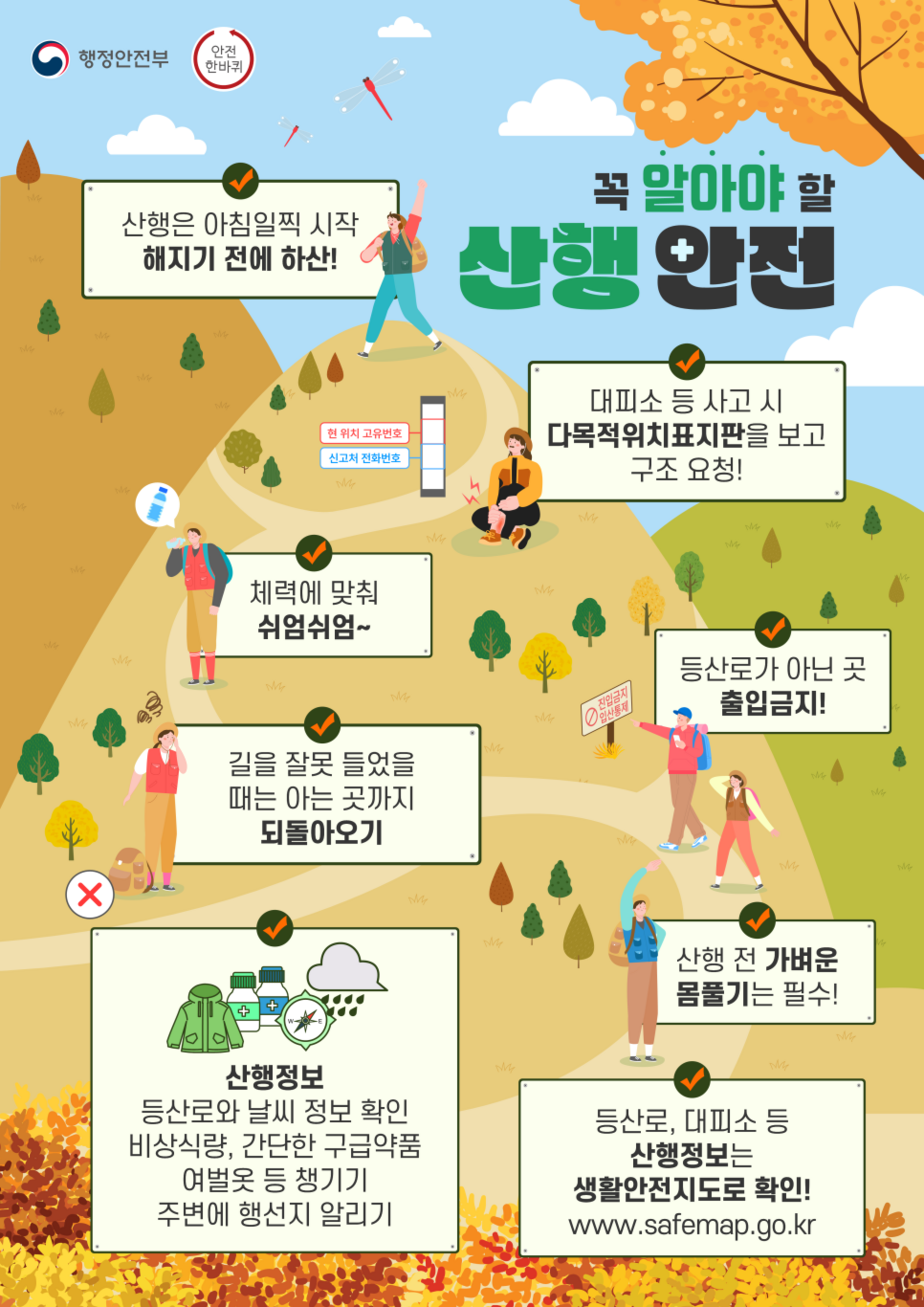 산행 안전사고 예방수칙