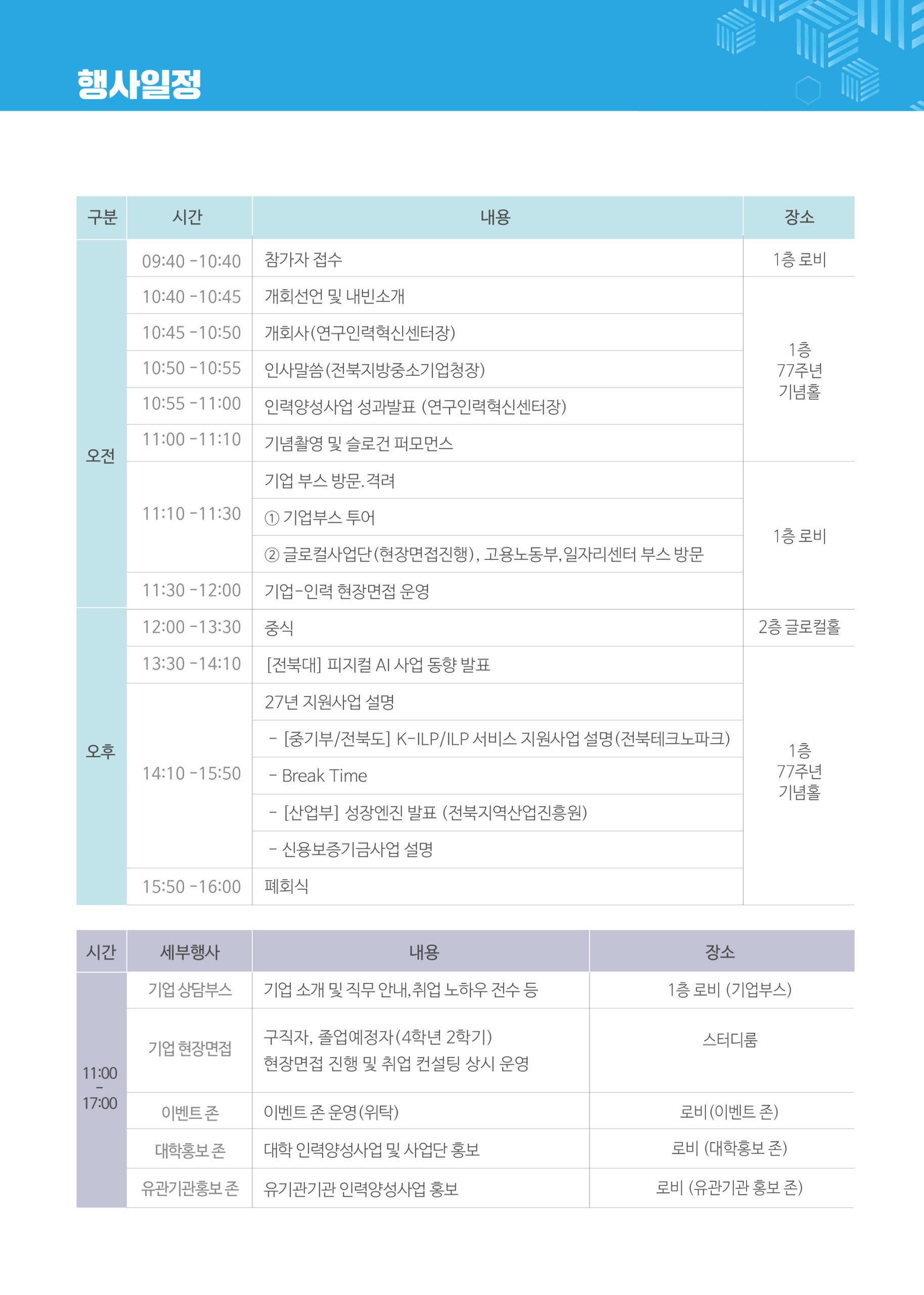 [연구인력혁신센터] 2026년 중소기업-연구인력 Matching-Day(취업박람회) 개최 안내