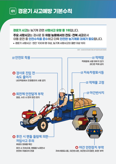 [농업기술] 농작업 재해예방 기본수칙