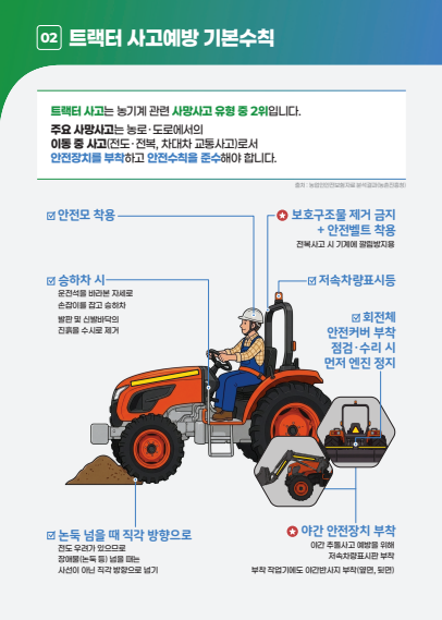 [농업기술] 농작업 재해예방 기본수칙