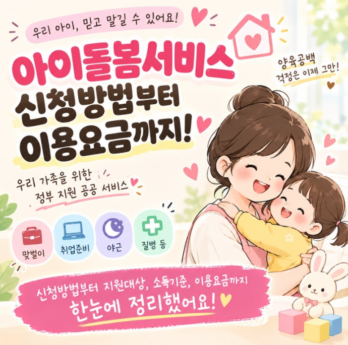 아이돌봄 지원사업 신청 안내