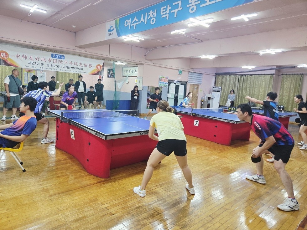 4-2 여수시, 중국 항저우시와 친선 탁구대회로 우호 다져.jpeg