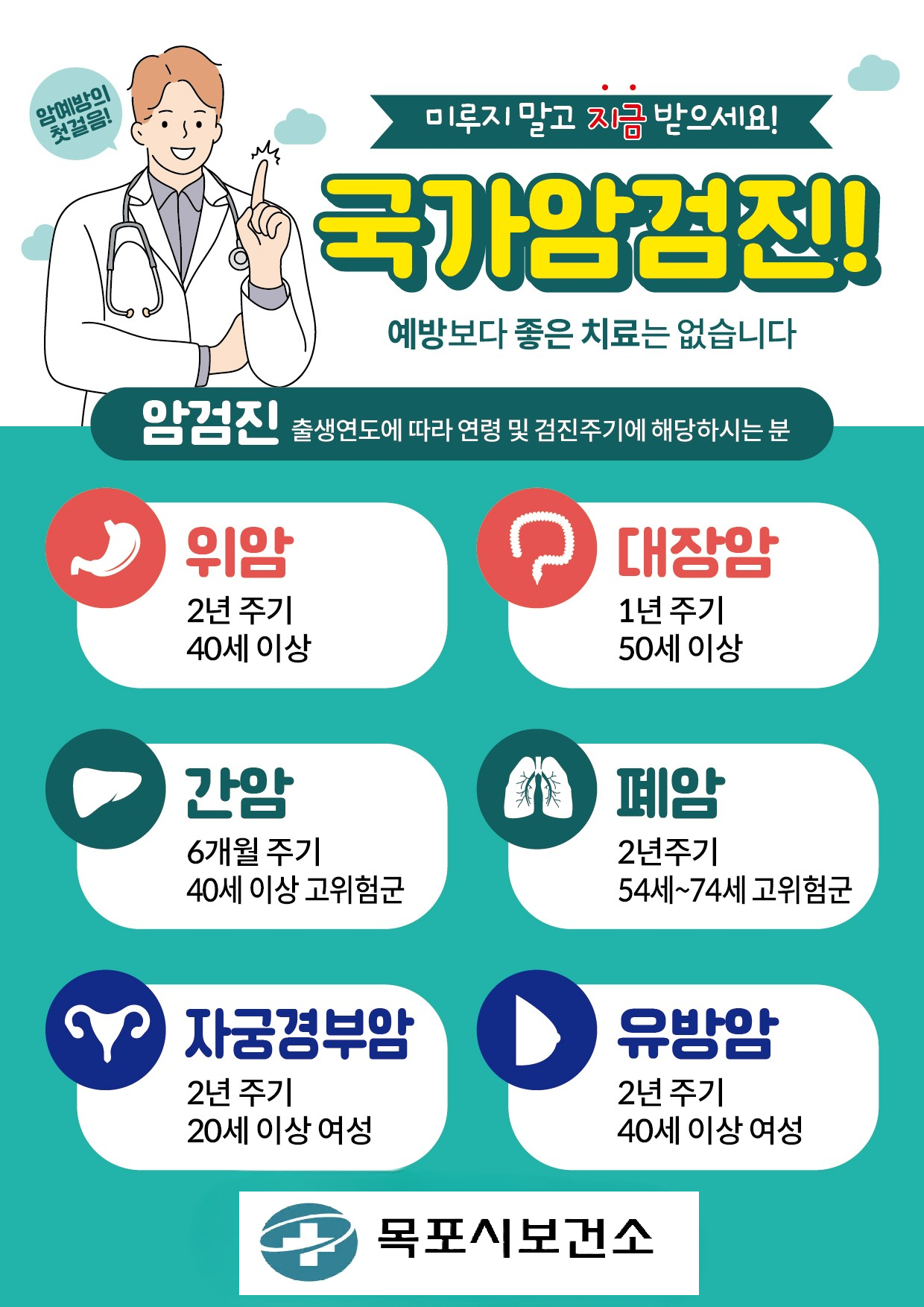 2026년 국가암검진 지원사업_목포시보건소