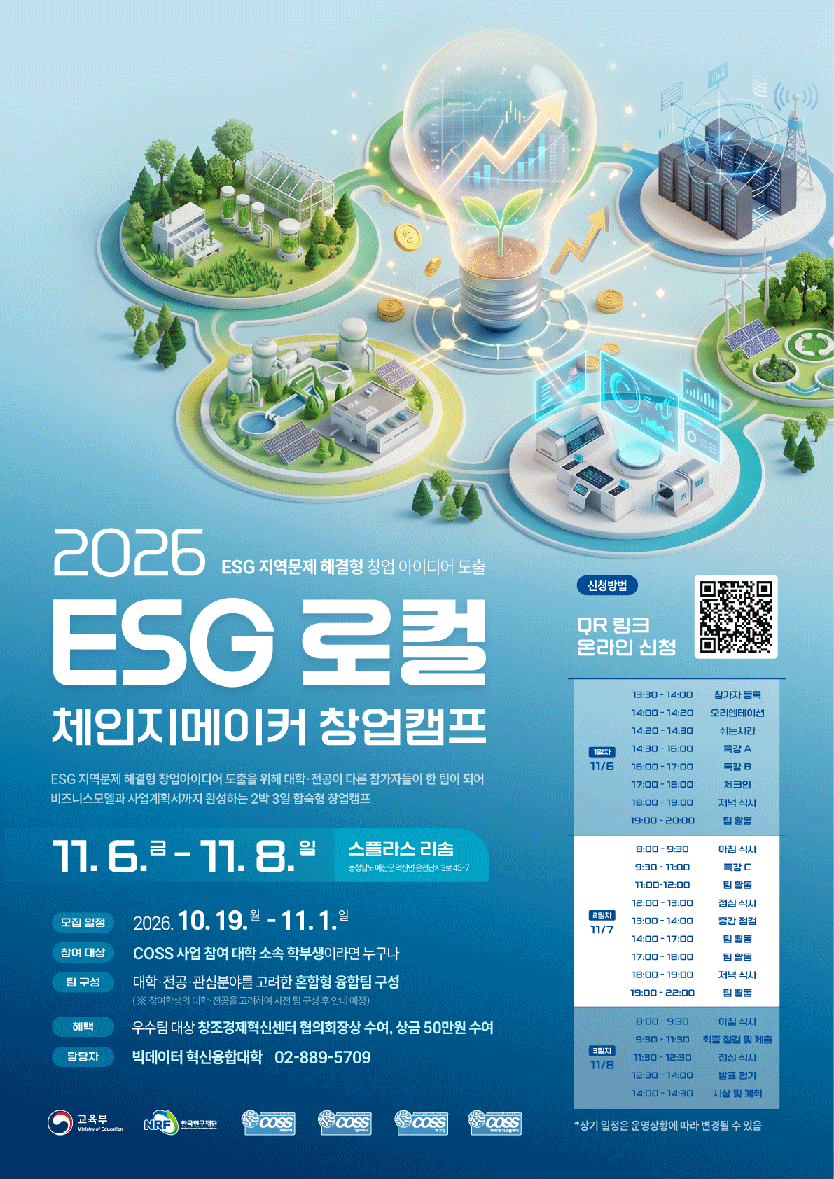 [빅데이터 혁신융합대학] 2026 ESG 로컬 체인지메이커 창업캠프