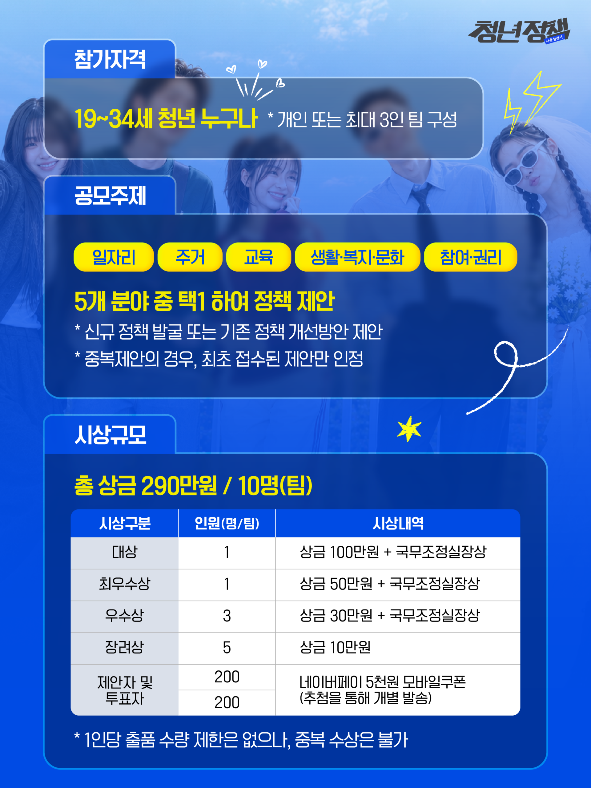 「2026 청년정책 공모전」개최 안내 및 홍보 협조 요청