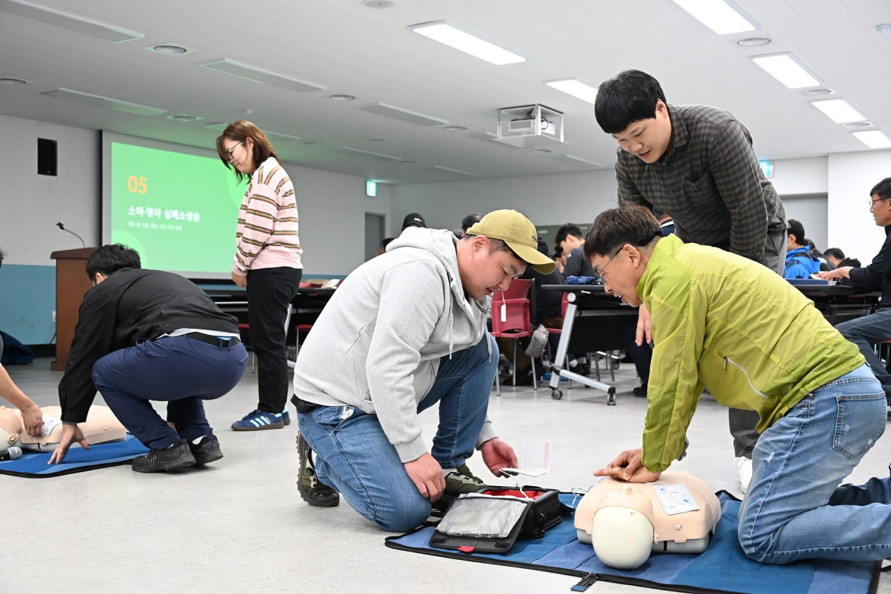 대전 중구, ‘옥외작업 근로자 심폐소생술 교육’ 실시