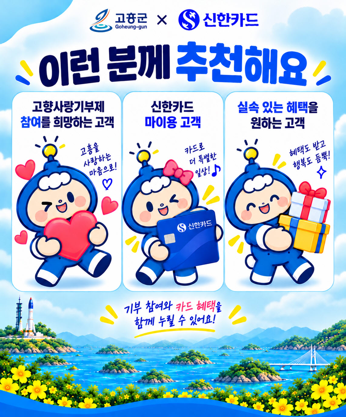 고흥군, 고향사랑기부에 카드 혜택 더해 참여 확대 나서