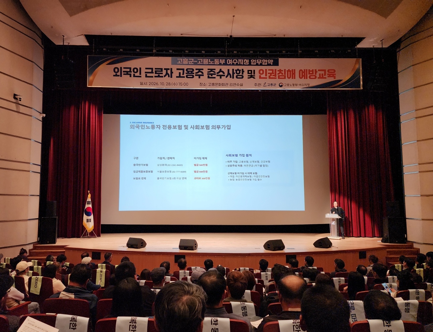 고흥군, 외국인 근로자 고용주 대상 인권침해 예방교육 실시